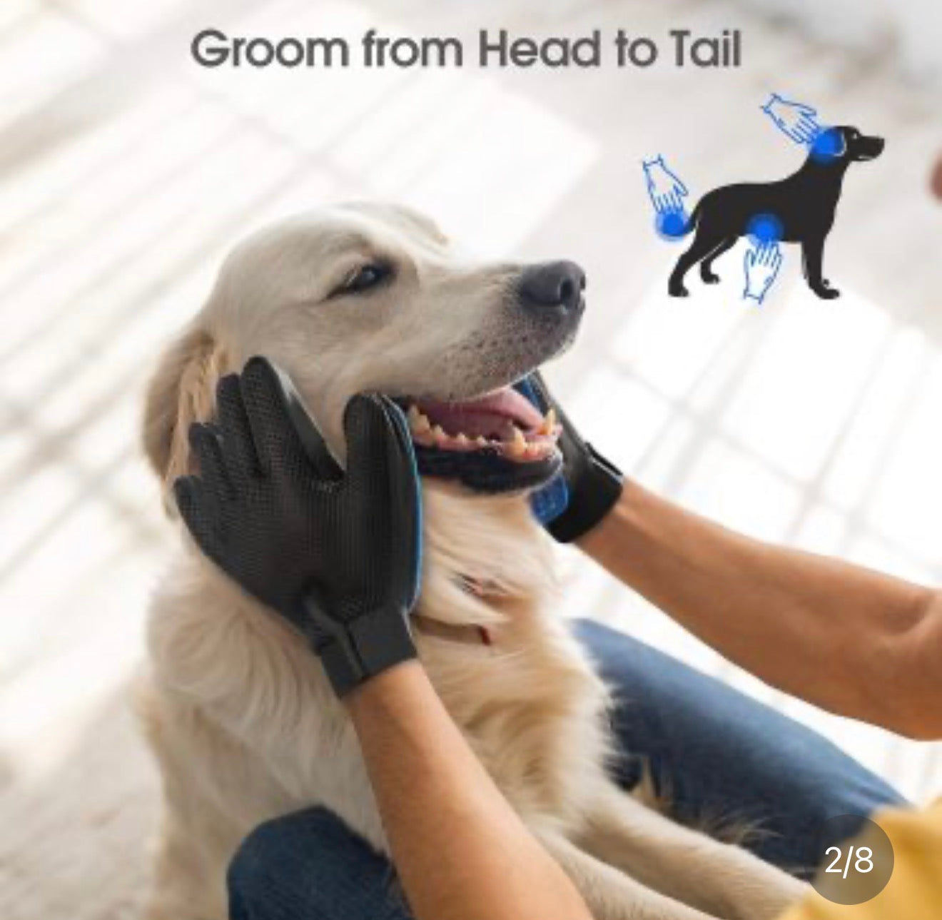 Guantes de Grooming para Mascotas / Pet Grooming Gloves