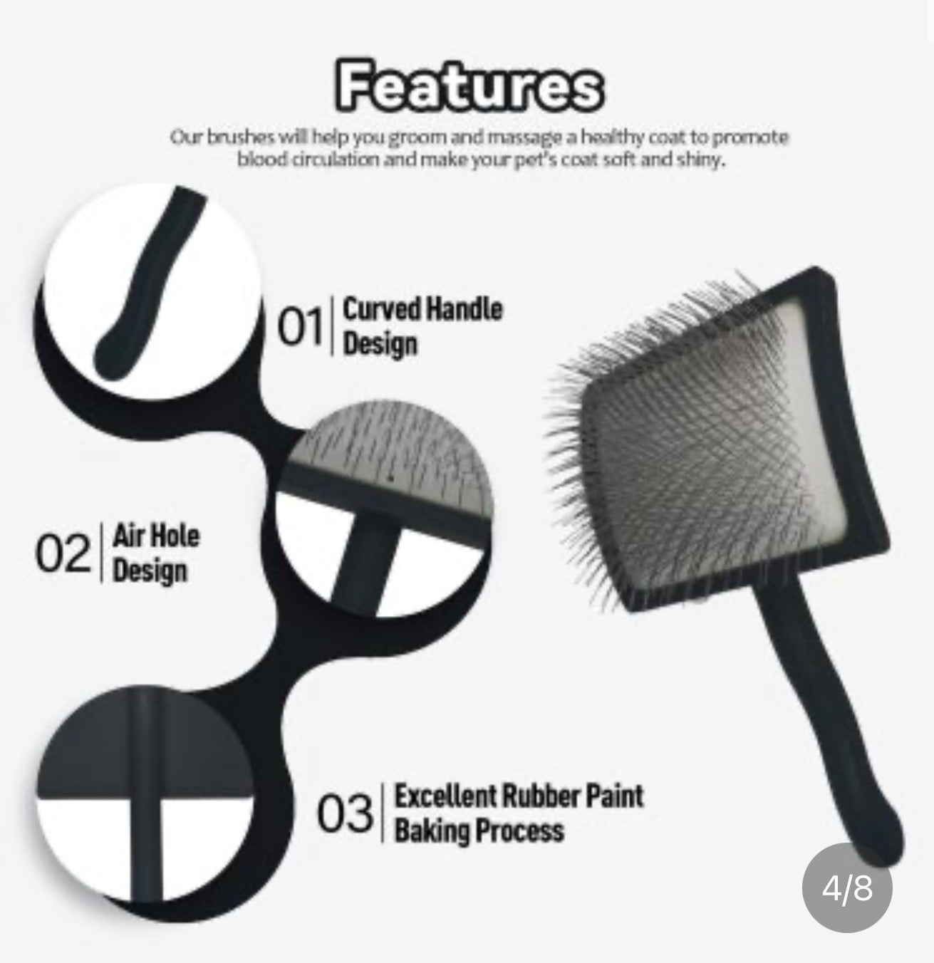 Dedicated Deshedding Comb For Medium To Large Dogs