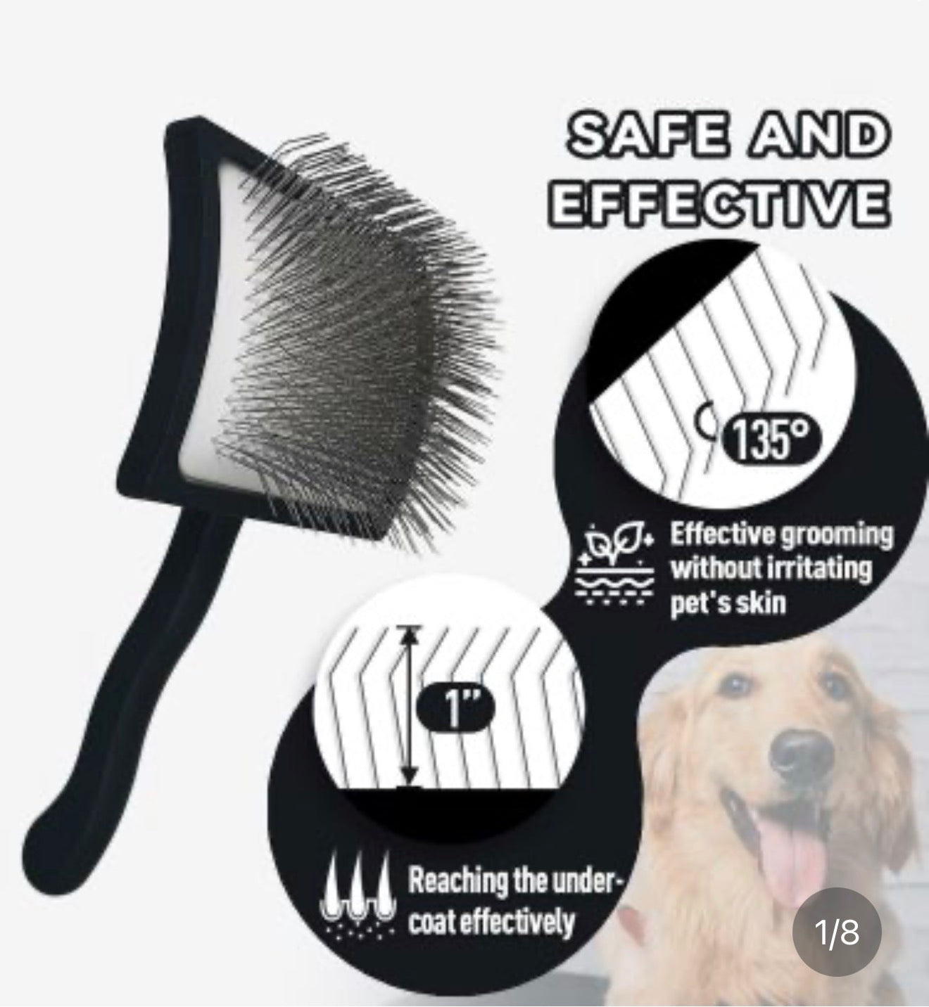 Dedicated Deshedding Comb For Medium To Large Dogs