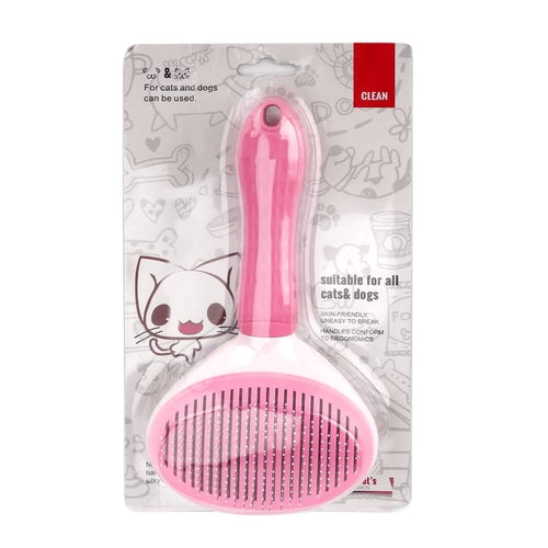 Cepillo Autolimpiable Slicker para Mascotas – Un Clic y Listo